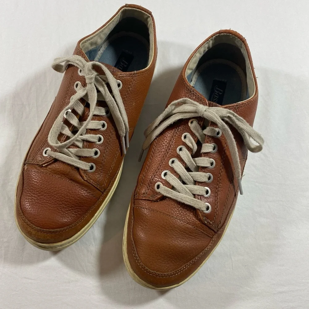 Bass Carson Leather Lace Up Shoes Brown Casual Men 9.5